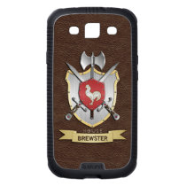 Rooster Battle Crest Brown Galaxy S3 Case