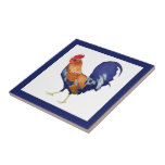 Rooster border Tile