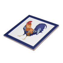 Rooster border Tile tiles