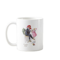 Rooster & Chick Vintage Easter Postcard Coffee Mug