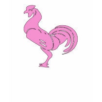 Rooster Chicken Cock Bird Fowl Feather Symbol Sign Tee Shirts