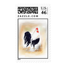 rooster,chicken,gallo,italian,stamps,lynne ricciar