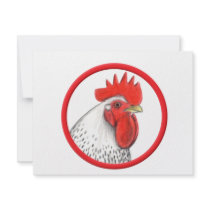 Rooster Circle invitations