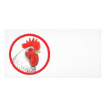 Rooster Circle Customized Photo Card