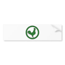 Rooster Cock Hen Chicken Silhouette Male Farm Egg Bumper Sticker