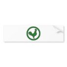 Rooster Cock Hen Chicken Silhouette Male Farm Egg Bumper Sticker