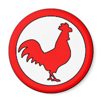 Rooster Cock Hen Chicken Silhouette Male Farm Egg Refrigerator Magnet