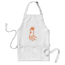 Rooster Crowing Aprons