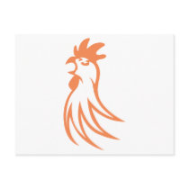 Rooster Crowing Post Card
