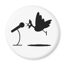 Rooster Crows magnets