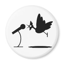 Rooster Crows magnets