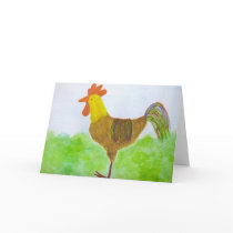 Rooster ~ DeColores Card