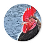 Rooster Digital Art Refrigerator Magnet