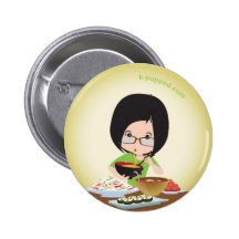 Rooster feasts button