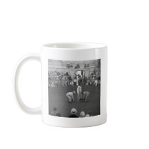 Rooster Fight in Puerto Rico, 1930s Coffee Mug