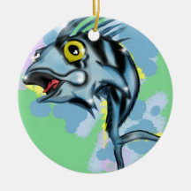 rooster fish ornament
