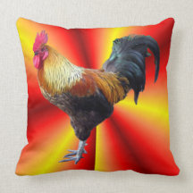 Rooster flash American MoJo Pillow