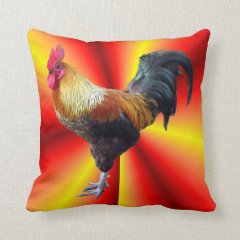 Rooster flash American MoJo Pillow