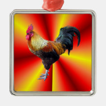 Rooster Flash Ornaments
