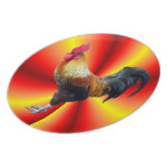 Rooster flash Plate 10"