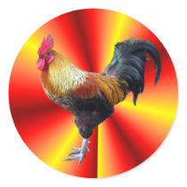 Rooster flash sticker