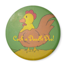 Rooster Fridge magnet by charlie_ducky Rooster Fridge magnet