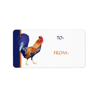 Rooster Gift Tag