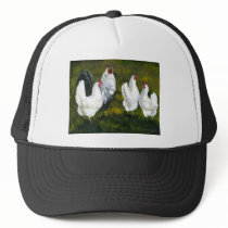 "Rooster & Hens" Art Hat
