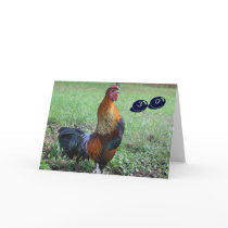 Rooster Humorous 30th Birthday Greeting Card
