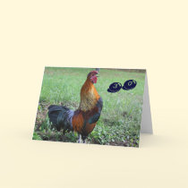 Rooster Humorous 30th Birthday Greeting Card