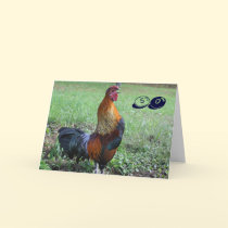 Rooster Humorous 50th Birthday Greeting Card