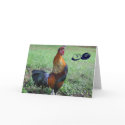 Rooster Humorous 90th Birthday Greeting Card by SmilinEyesTreasures Rooster Humorous 90th Birthday Greeting Card