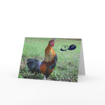 Rooster Humorous 90th Birthday Greeting Card