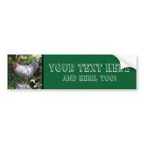 Rooster in the Gardens Bumper Sticker