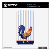 Rooster iPhone 4/4S Skin skins