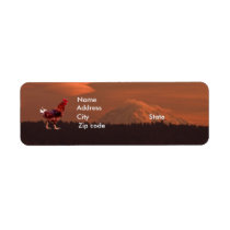Rooster Custom Return Address Label