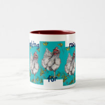 rooster looks for road mugs