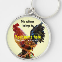 Rooster Luggage I.D. Tags Keychains
