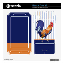 Rooster Motorola Droid X2 Skin skins