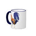 Rooster Mug by floatinglemons Rooster Mug