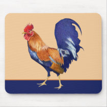 Rooster orange Mousepad
