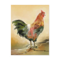 Rooster painting postcards by semas87 Rooster painting postcards