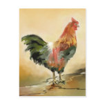 Rooster painting postcards