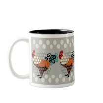 Rooster Parade Mug by HoodiesCollection Rooster Parade Mug