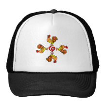 Rooster Pinwheel Hats