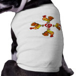 Rooster Pinwheel Pet Tee Shirt
