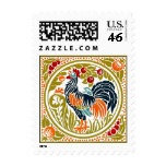 Rooster Postage Stamp