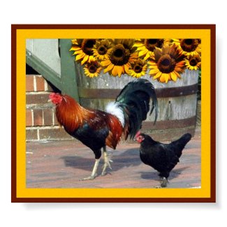 Rooster print