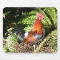 Rooster - Red Jungle Fowl mousepads