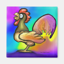 Rooster Refrigerator Magnets